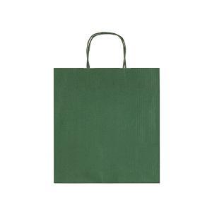 Buste regalo conf. da 25 pz con manico ritorto 27x22x10 cm verde