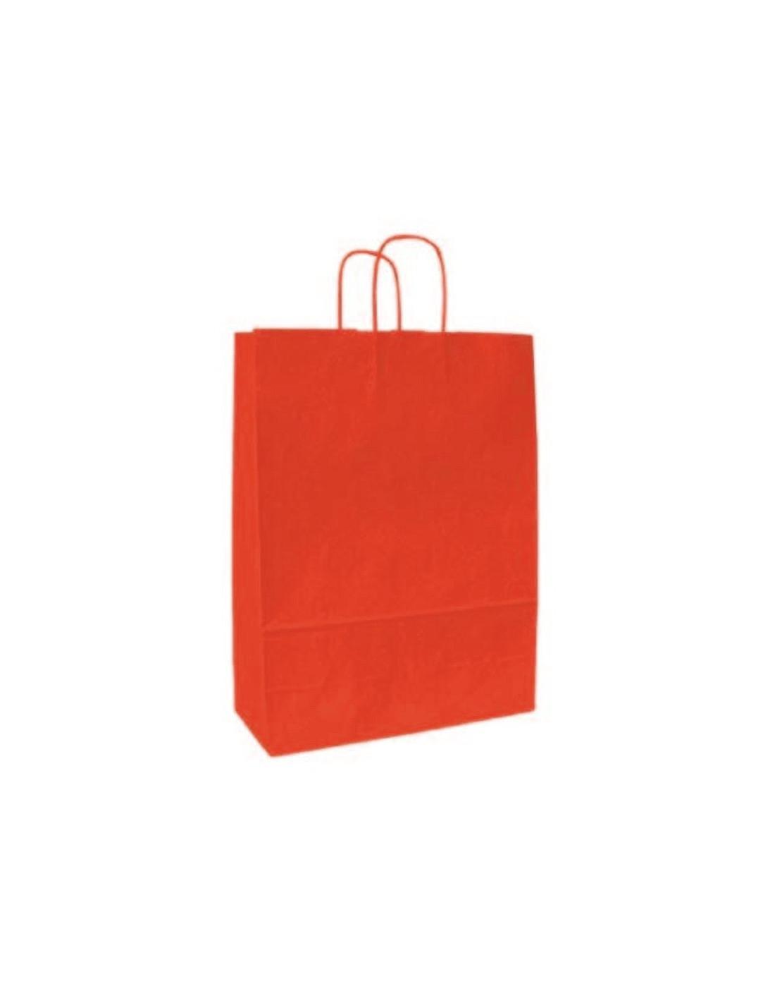 rex rex buste shopper regalo conf. da 25 pz con manico ritorto 41x36x12 cm rosso - foto 1