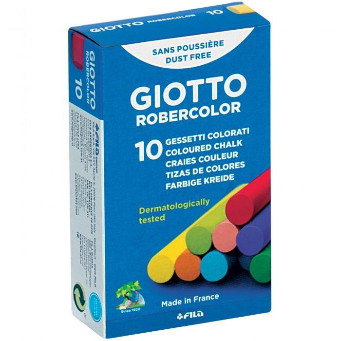 giotto giotto gessi 1 conf. da 10 gessetti colorati per lavagna - foto 1