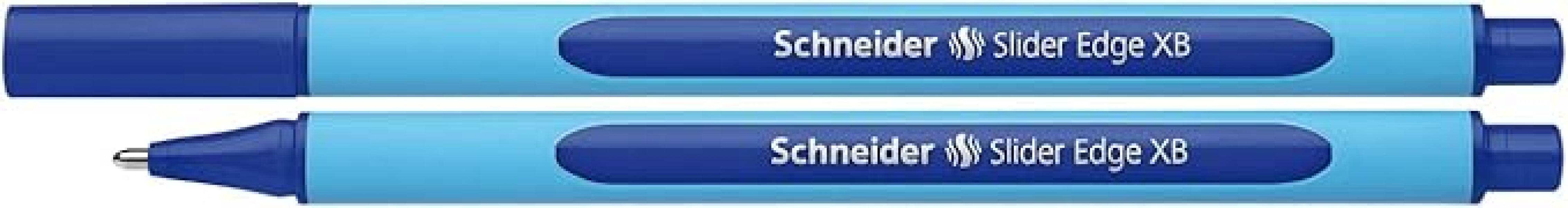 caimi schneider conf. 10 penne a sfera slider edge xb blu tratto 1,4 mm - foto 2