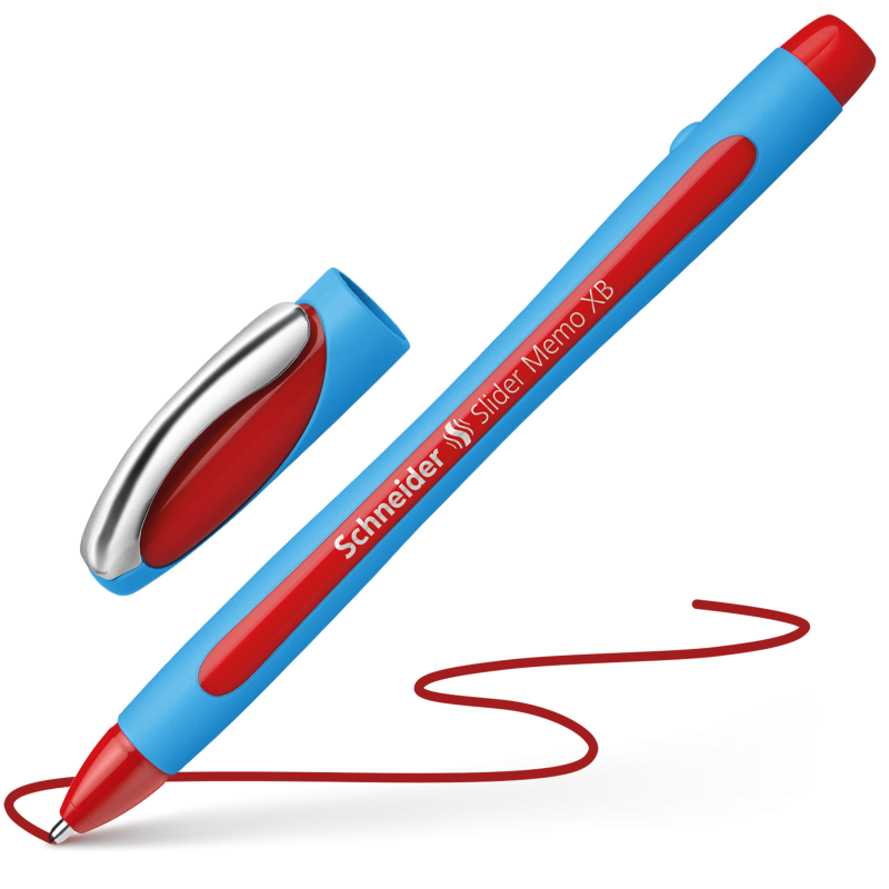 caimi schneider conf. 10 penne a sfera slider memo xb rosso tratto 1,4 mm - foto 1