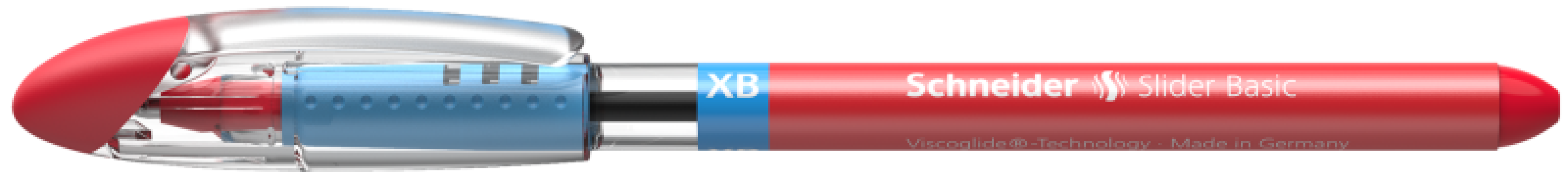 schneider schneider conf. 10 penne a sfera slider basic xb rosso tratto 1,4 mm - foto 2
