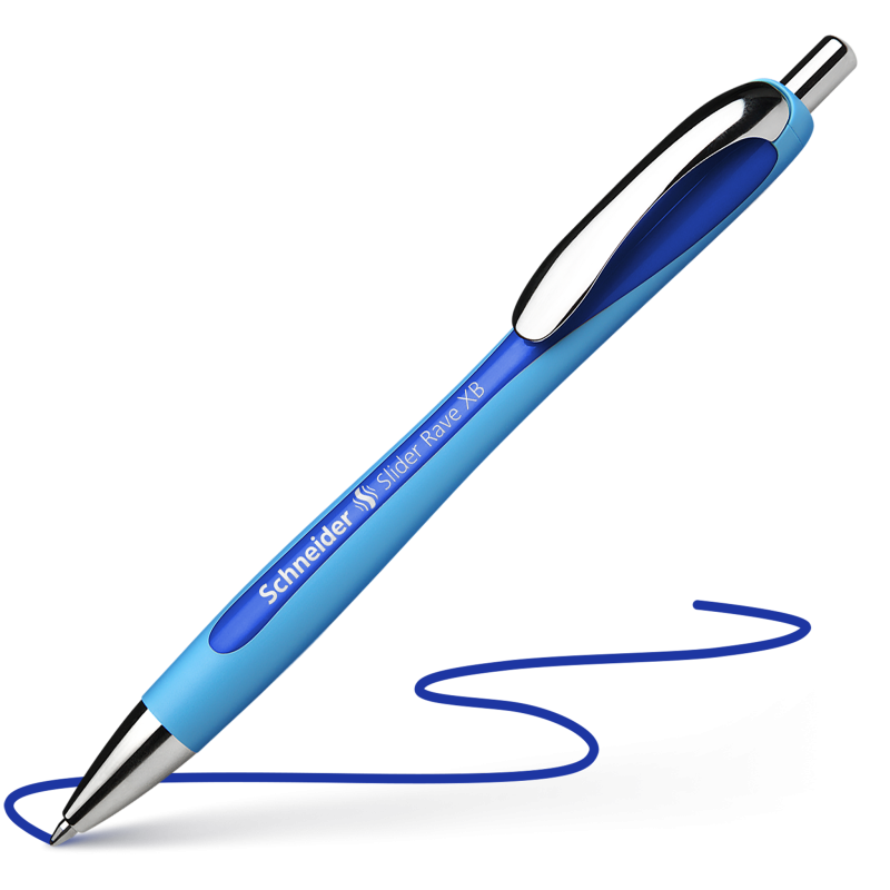 schneider schneider 5 pz penna a sfera slider rave xb blu tratto 1,4 mm - foto 1