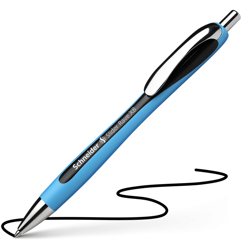 caimi schneider 5 pz penna a sfera slider rave xb nero tratto 1,4 mm - foto 1