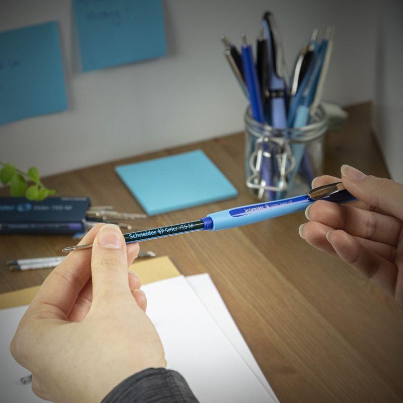 caimi schneider 5 pz penna a sfera slider rave xb nero tratto 1,4 mm - foto 3