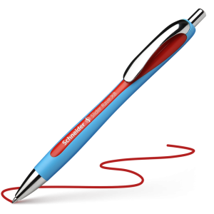 5 pz penna a sfera slider rave xb rosso tratto 1,4 mm