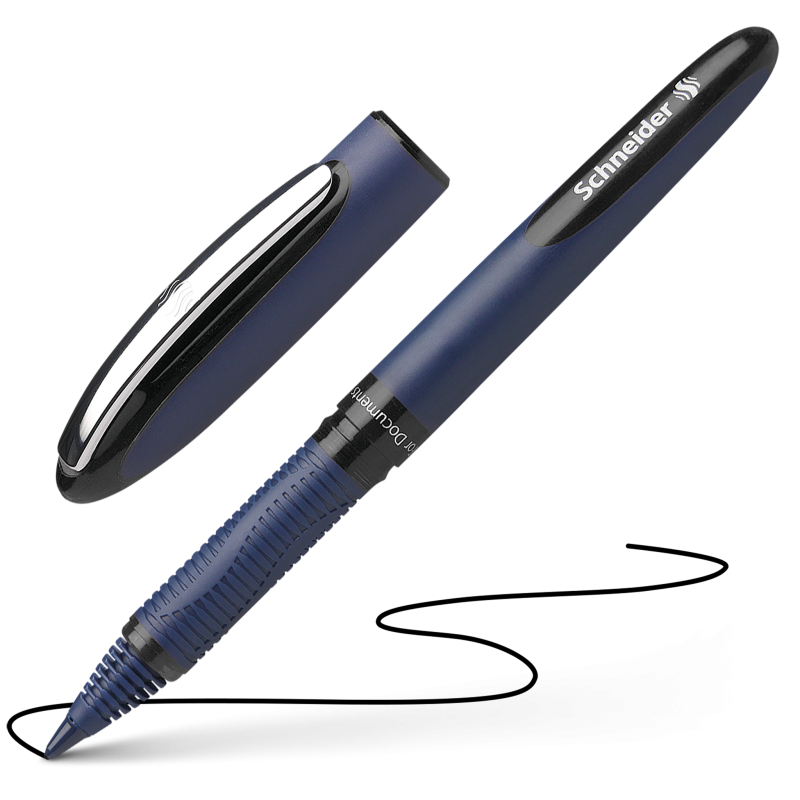 caimi schneider roller one business 10 pz penna colore nero tratto 0,6 mm - foto 1