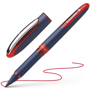 Schneider roller one business 10 pz penna colore rosso tratto 0,6 mm