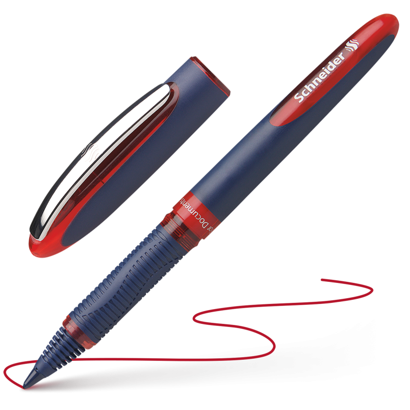 caimi schneider roller one business 10 pz penna colore rosso tratto 0,6 mm - foto 1