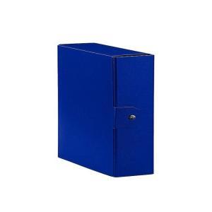 Scatola portaprogetti 5pz con bottone box per archivio 25x35cm blu dorso 14cm garda