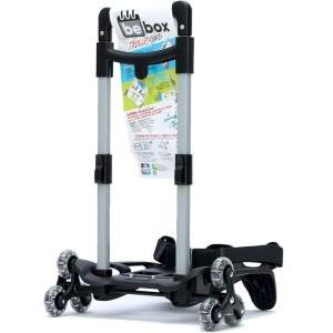 Carrello portazaino trolley 3 ruote colore nero