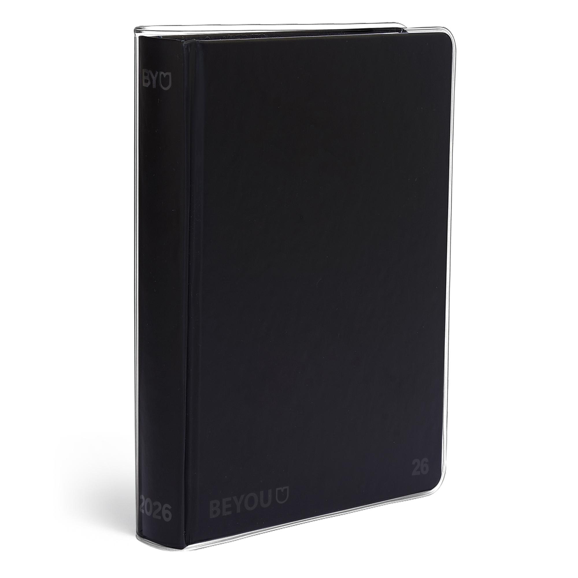 giochi preziosi be you diario agenda f.to easy 12 mesi datata 2025/26 ultra black 12,5x16,5cm - foto 2