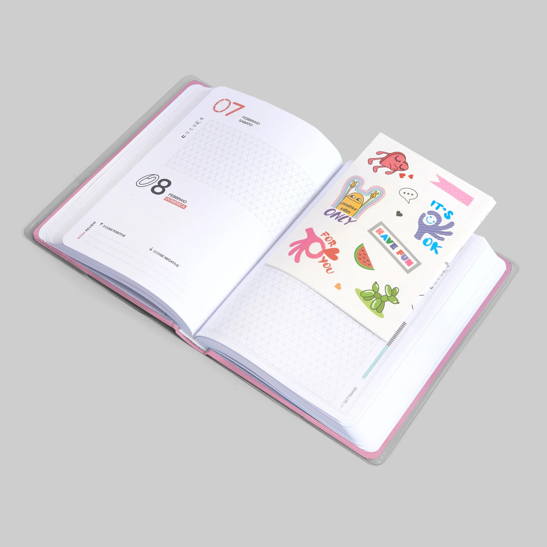 giochi preziosi be you diario agenda cosmetic pink easy 2025/26 12 mesi datato 12,5x16,5cm - foto 5