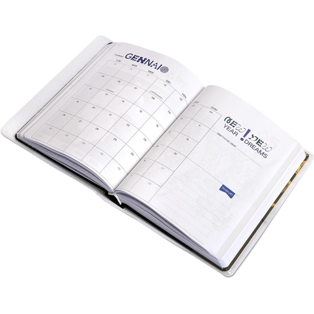 giochi preziosi be you diario agenda octopus oro/argento easy 2025/26 12 mesi datato 12,5x16,5cm - foto 5