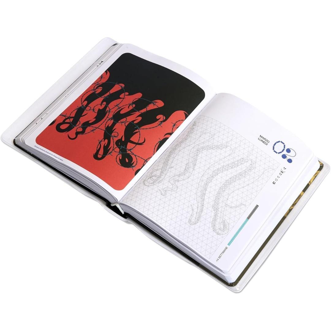 giochi preziosi be you diario agenda octopus oro/argento easy 2025/26 12 mesi datato 12,5x16,5cm - foto 6