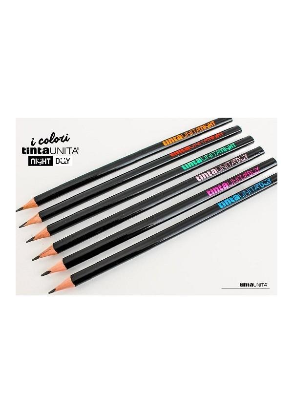 tinta unita confezione 72pz matita triangolare fusto nero mina hb tintaunita 49548 - foto 2