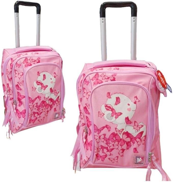 tinta unita zaino trolley dream orsetto glamour young people 35x22x47cm - foto 1