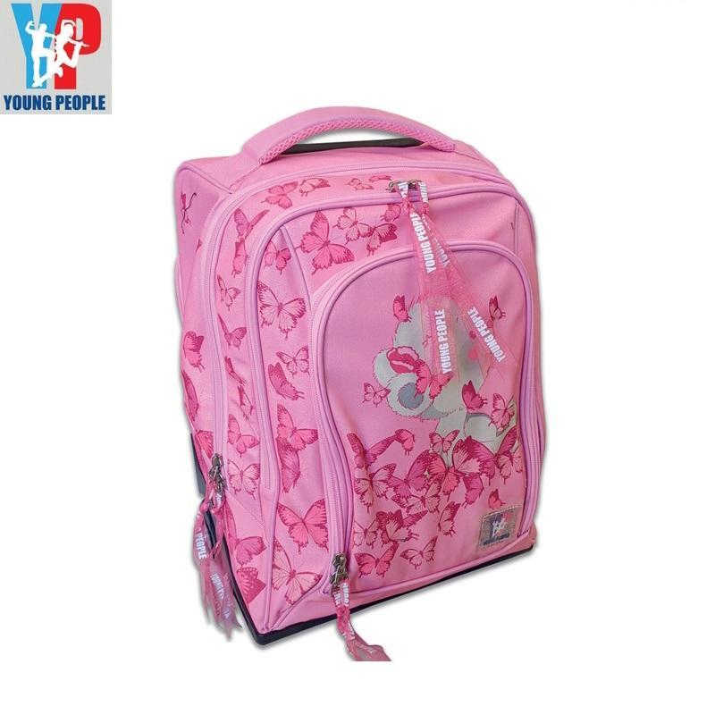 tinta unita zaino trolley dream orsetto glamour young people 35x22x47cm - foto 5