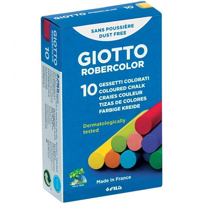 giotto giotto gessi 10 conf. da 10 gessetti colorati per lavagna - foto 3