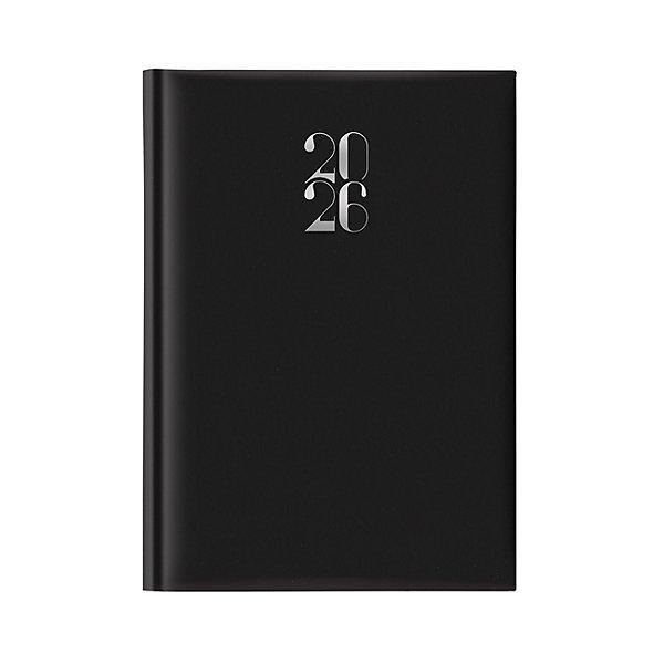 notabene notabene agenda giornaliera gommato 2026 14,5x20,5cm nero sab/dom abbin. - foto 1