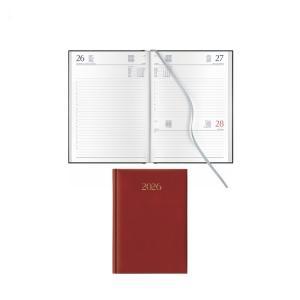 Agenda giornaliera madrid 2026 14,5x20,5cm rosso card. sab/dom abbinati