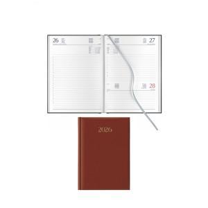 Agenda giornaliera madrid 2026 14,5x20,5cm rosso inglese sab/dom abbinati