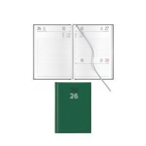 Agenda giornaliera caribe 2026 14,5x20,5cm verde sab/dom abbinati