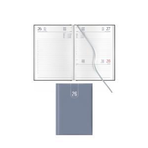 Agenda giornaliera 2026 azzurro 14,5x20,5 cm sab/dom abbinati
