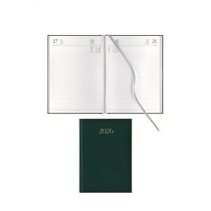 Agenda giornaliera madrid 2026 17x24cm verde sab/dom separati