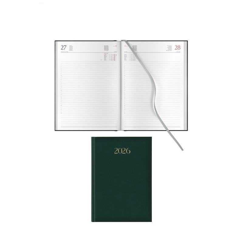 notabene notabene agenda giornaliera madrid 2026 17x24cm verde sab/dom separati - foto 1
