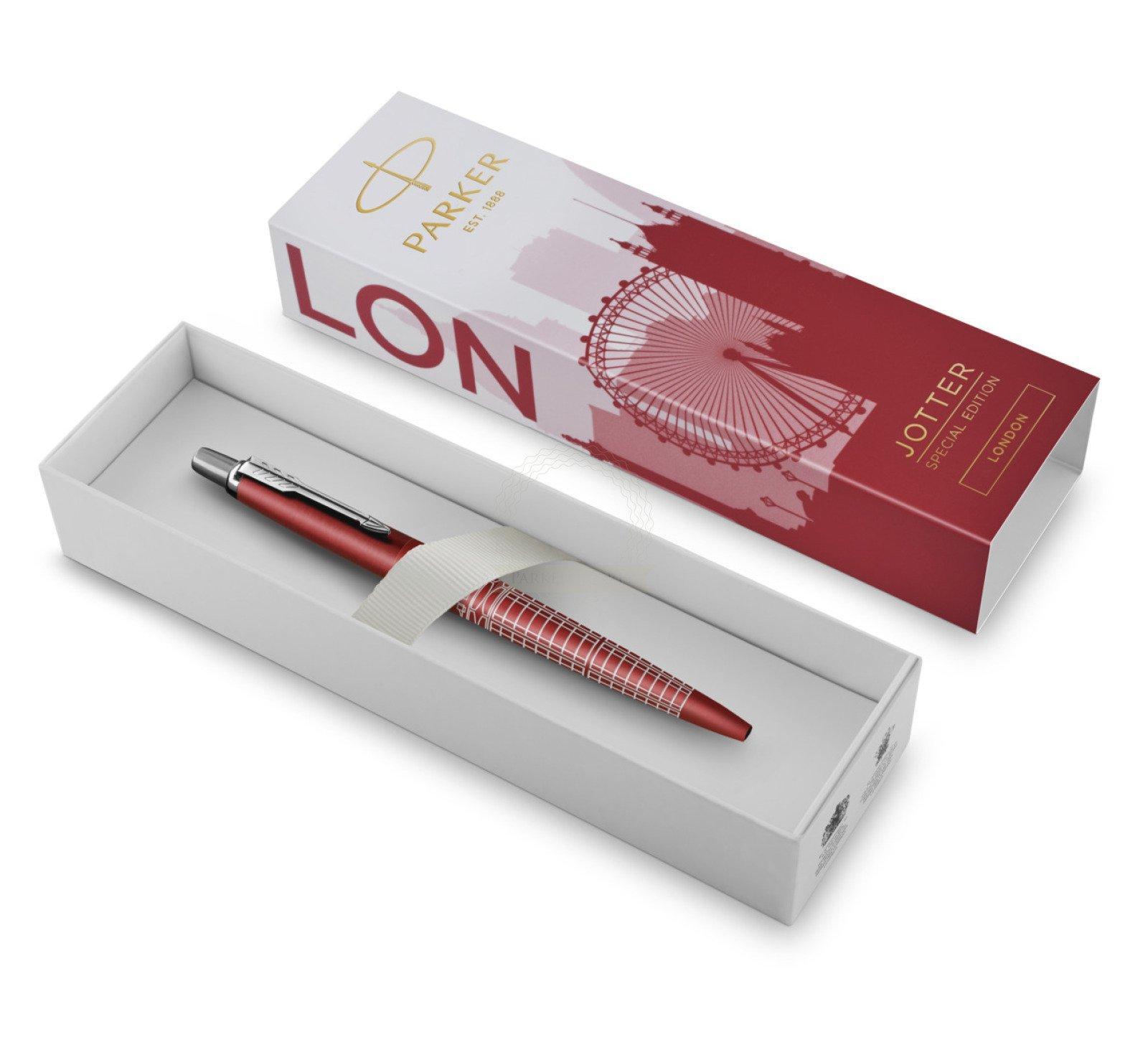 parker parker penna a sfera jotter london edizione speciale punta media inchiostro blu - foto 1
