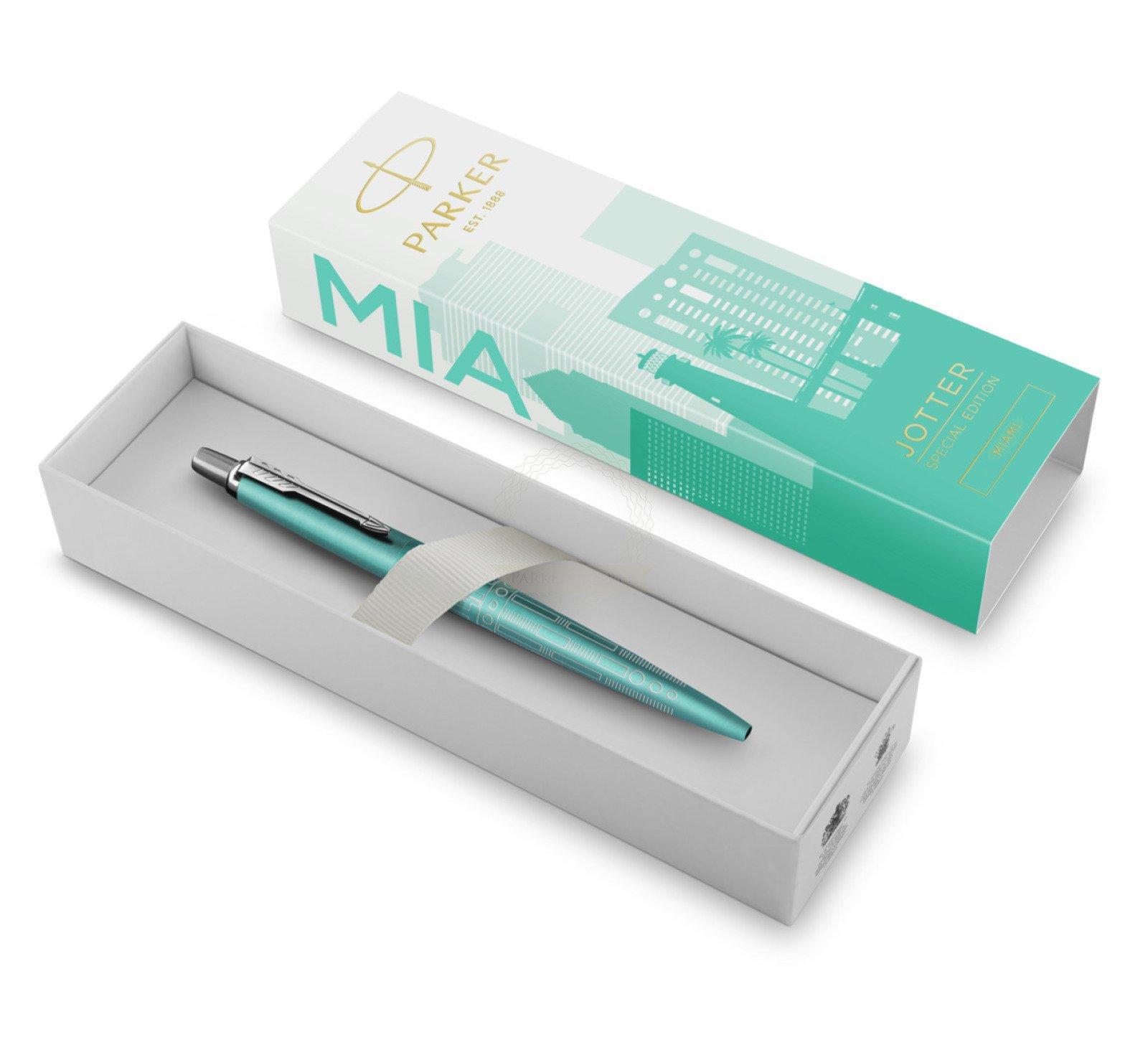 parker parker penna a sfera jotter miami edizione speciale punta media inchiostro blu - foto 1
