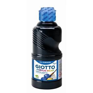 Tempera acrilica 250 ml nero 24