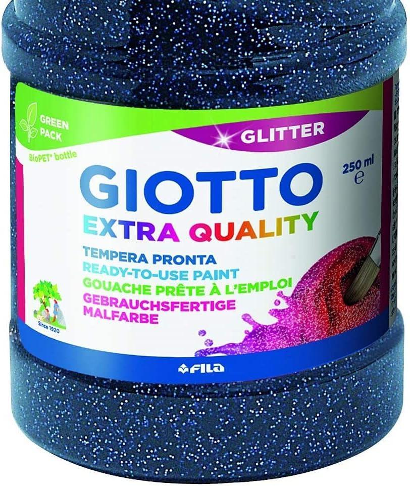 giotto giotto tempera glitter extra quality 250 ml blu scuro 08 - foto 3