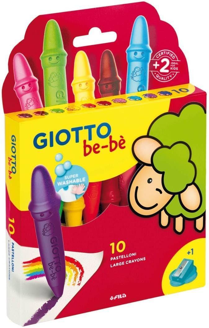 giotto giotto bebè pastelli a cera 6 conf. da 10 colori mina 7 mm con temperino - foto 1 giotto giotto bebè pastelli a cera 6 conf. da 10 colori mina 7 mm con temperino - foto 1