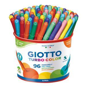 Giotto barattolo 96 pz pennarelli turbo color tratto 2....