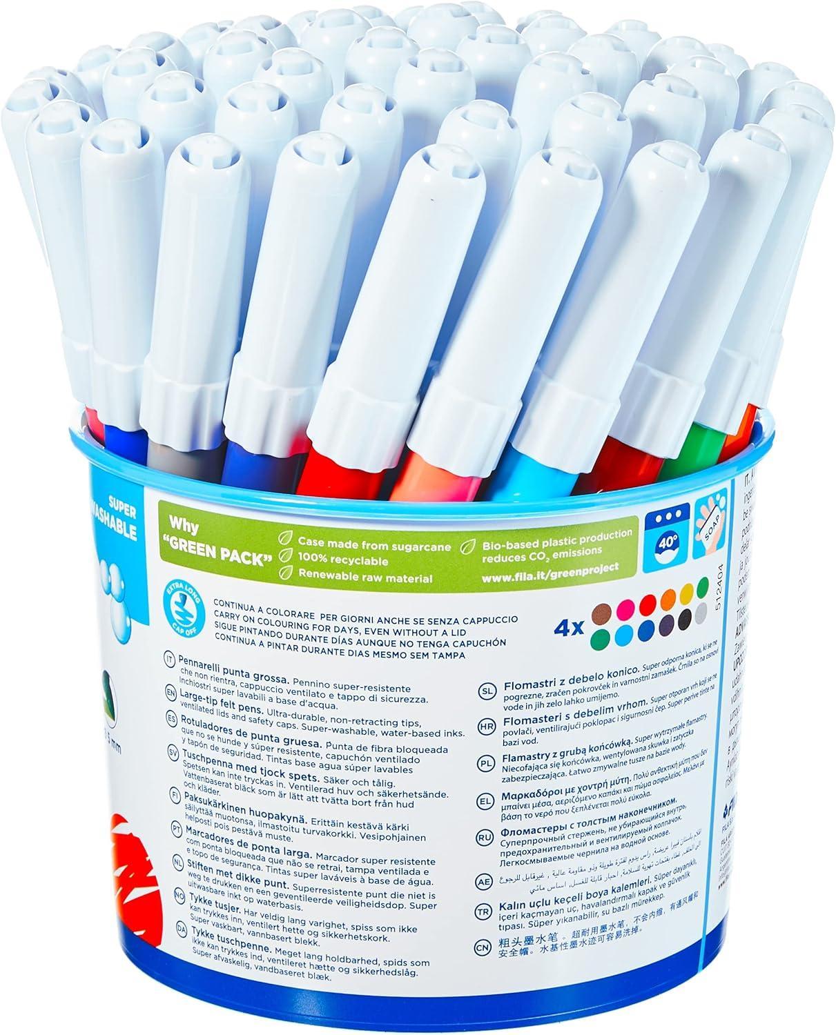 giotto giotto barattolo 48 pz pennarelli turbo maxi tratto 0.5mm - foto 2