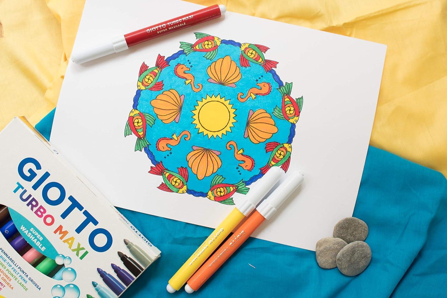 giotto giotto barattolo 48 pz pennarelli turbo maxi tratto 0.5mm - foto 3