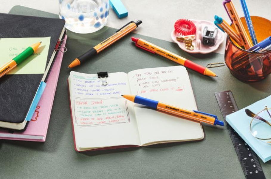 stabilo stabilo penna sfera pointball 6030/36 punta m tratto 0,5 mm verde conf. 10 pz. - foto 3