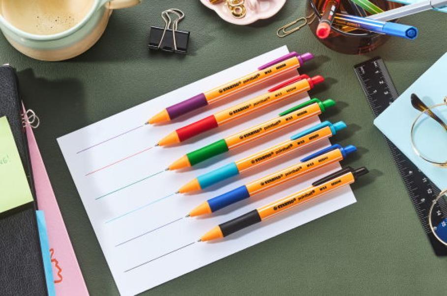 stabilo stabilo penna sfera pointball 6030/58 punta m tratto 0,5 mm lilla conf. 10 pz. - foto 4