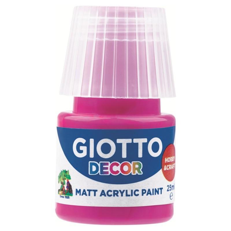 giotto giotto decor acrylic matt 6 pz da 25ml tempere acriliche magenta 10 - foto 1