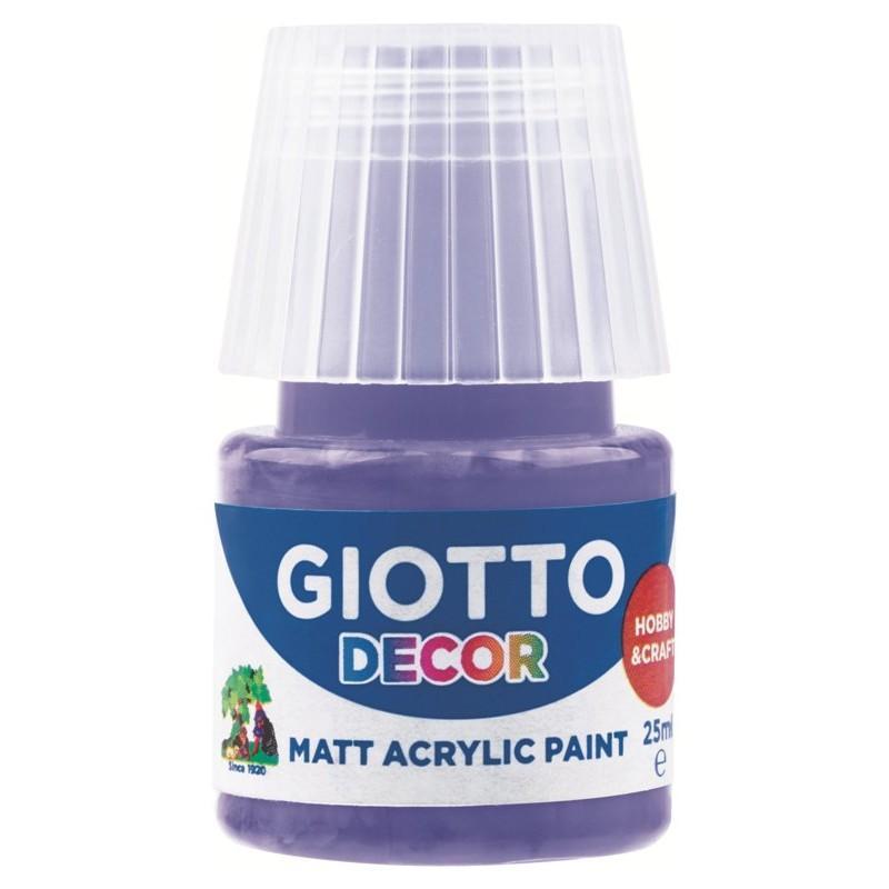 giotto giotto decor acrylic matt 6 pz da 25ml tempere acriliche violetto 19 - foto 1