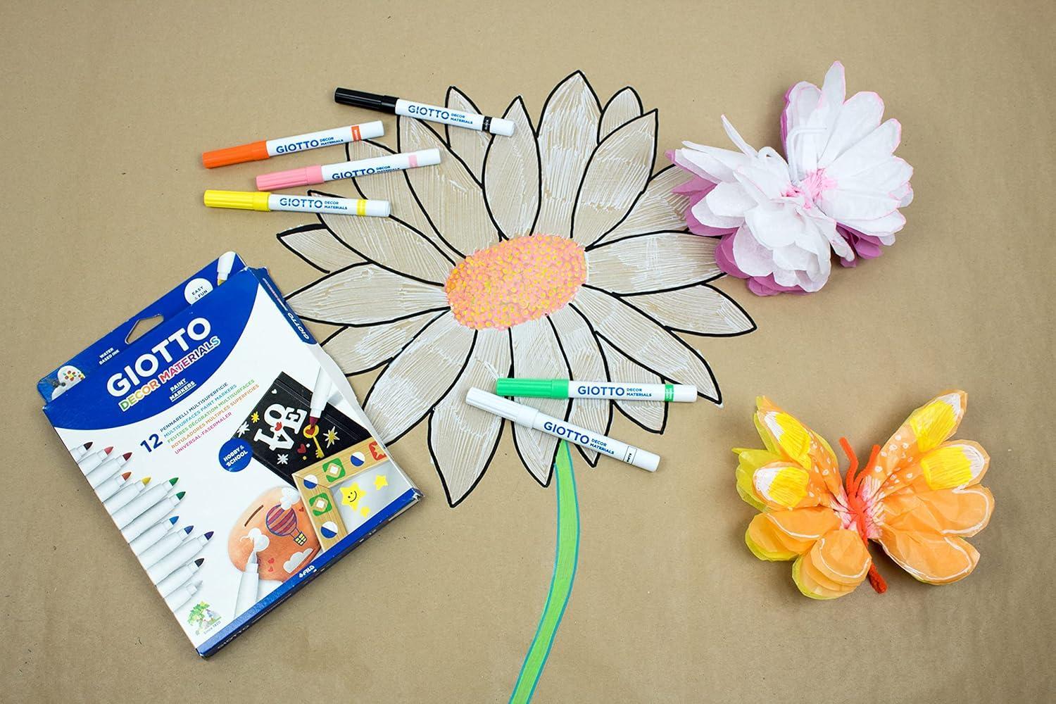 giotto giotto decor materials pennarelli multisuperficie 12 colori - foto 4