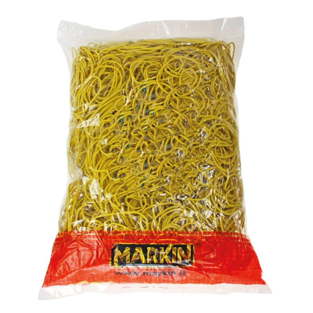 markin markin elastici in gomma diametro 50 mm colore giallo sacco da 1 kg - foto 1