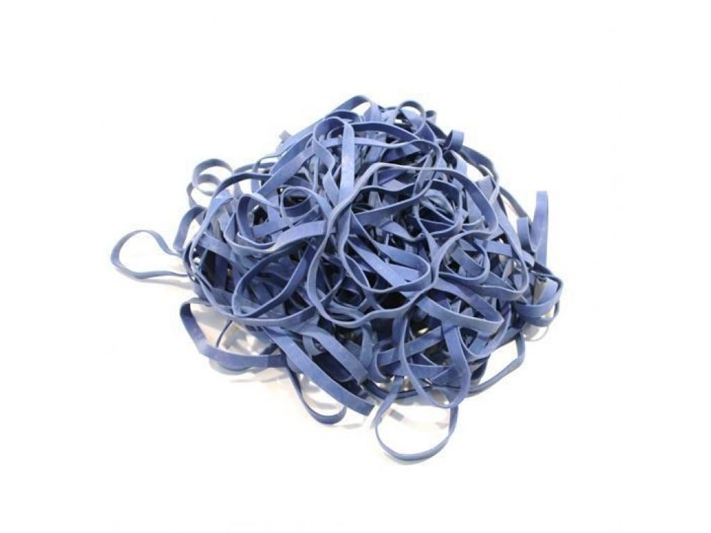 markin markin elastici fettuccia in gomma diametro 100 mm colore blu sacco da 1 kg - foto 2