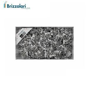 100 pz. coccarde stelle mini 6,5 mm 2970 argento metallizzato 04