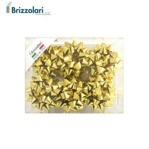 12 pz. coccarde stelle maxi 19mm autoadesive oro metallizzato 3370-03