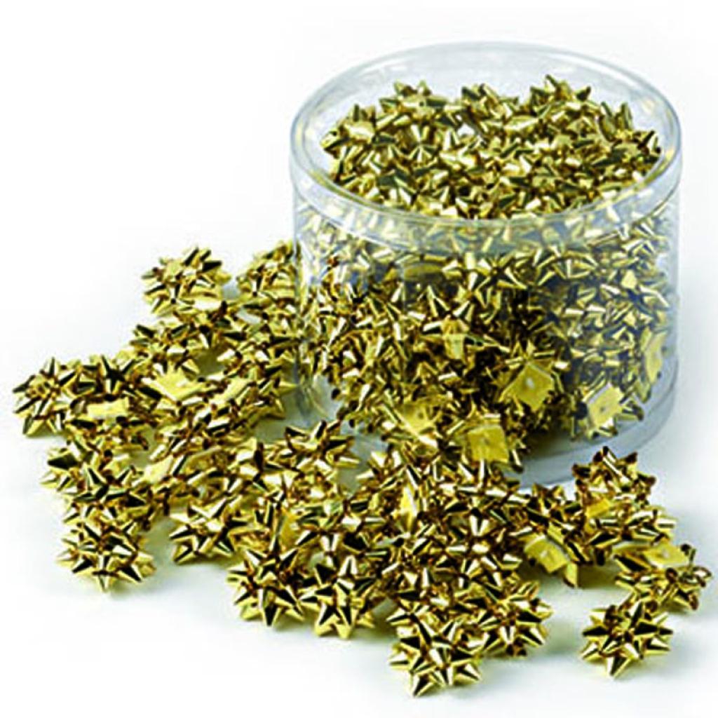 brizzolari brizzolari 100pz coccarde stelle mini 5mm autoadesive oro metallizzato 4170-03 - foto 1