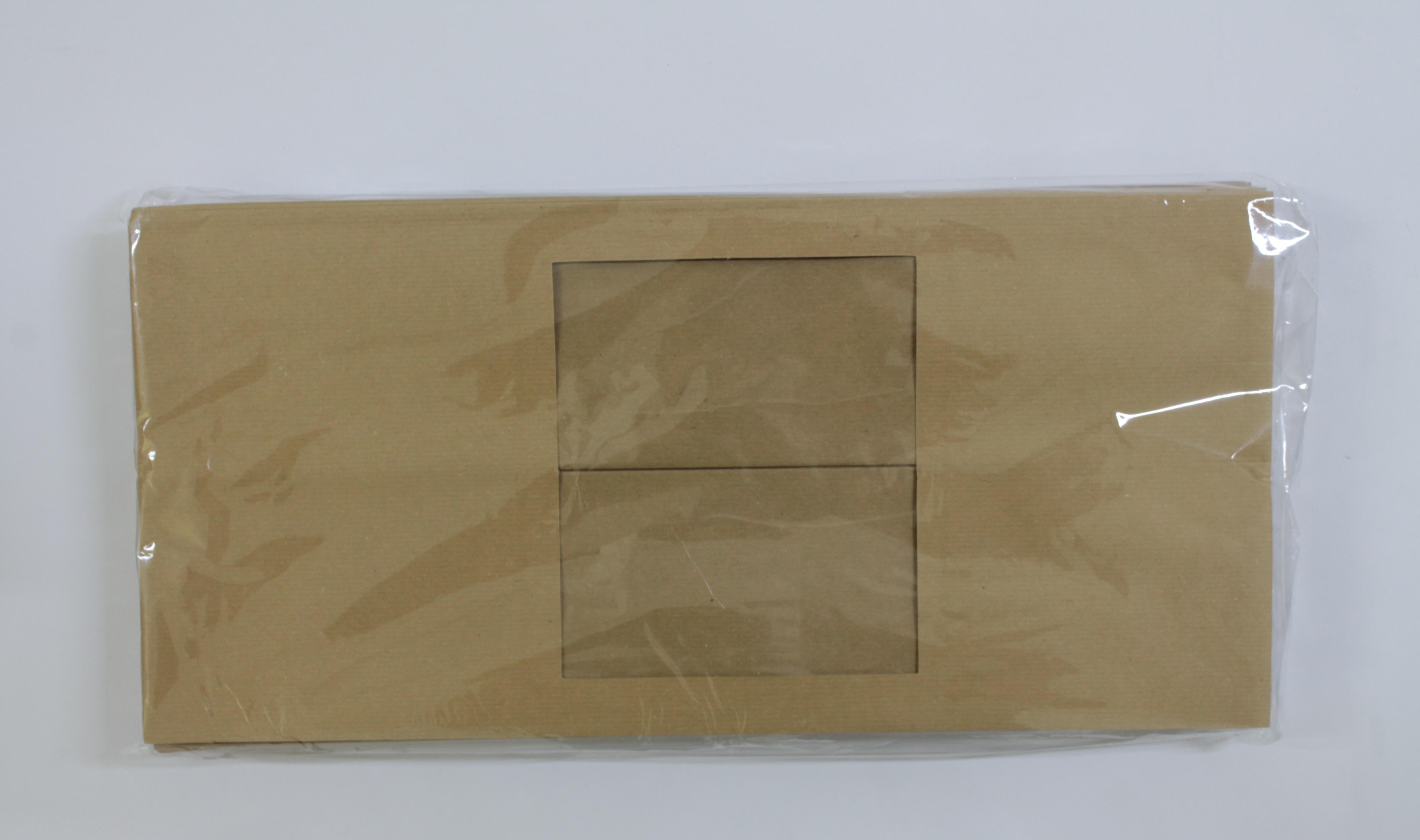 p.n.p. plast pnp 25 pz sacchetti alimentari avana con finestra 22,5x45 cm - foto 2