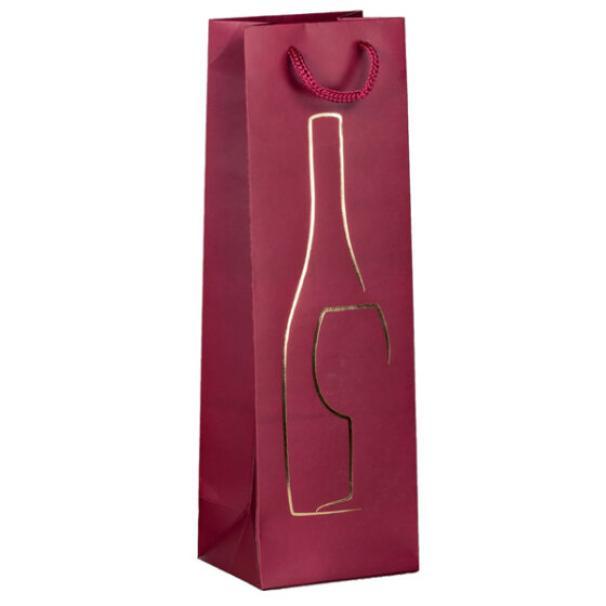 rex rex 10pz buste porta bottiglia bordeaux con manico e stampa a caldo 12x9x37cm - foto 1 rex rex 10pz buste porta bottiglia bordeaux con manico e stampa a caldo 12x9x37cm - foto 1